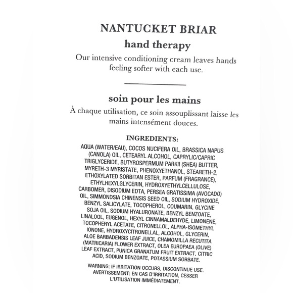 Crabtree & Evelyn NWT Nantucket Briar Scent Body Lotion and Hand Therapy Cream - Picture 5 of 5